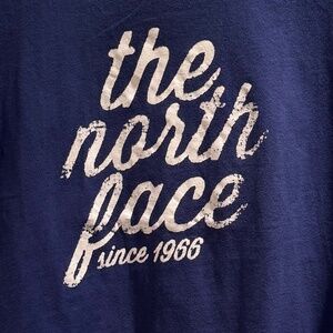 North Face Women's 100% Cotton Blue Tee - Size L